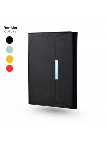 Çift Mıknatıslı Termo Deri Kapaklı Tarihsiz Ajanda Defter